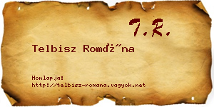 Telbisz Romána névjegykártya